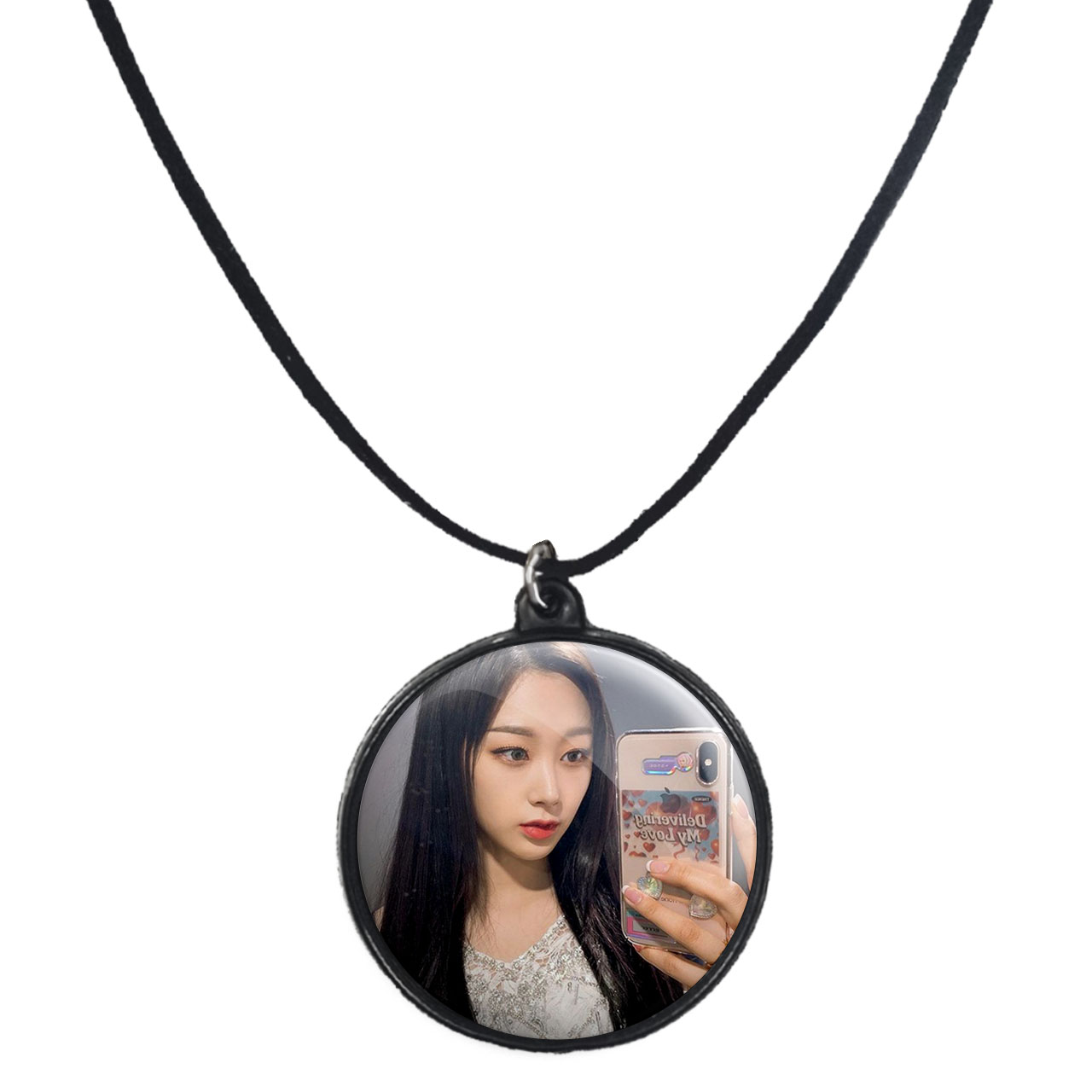 گردنبند پرمانه طرح aespa کد pmb.18500مدل دو طرفه