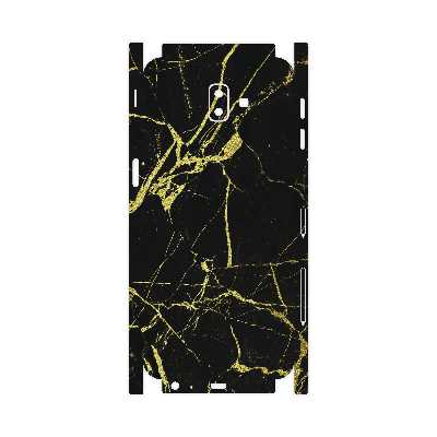 برچسب پوششی ماهوت مدل Graphite-Gold-Marble-FullSkin مناسب برای گوشی موبایل سامسونگ Galaxy J6 Plus