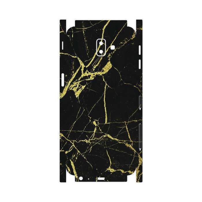 برچسب پوششی ماهوت مدل Graphite-Gold-Marble-FullSkin مناسب برای گوشی موبایل سامسونگ Galaxy J6 Plus