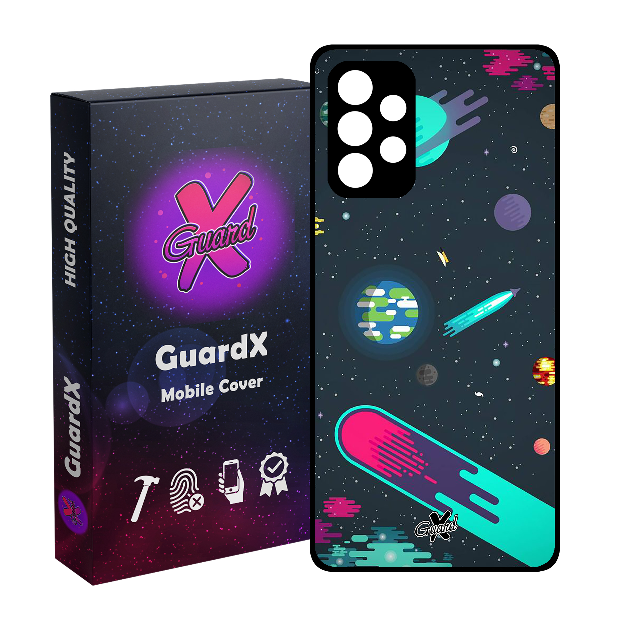 کاور گارد ایکس طرح Galaxy مدل Glass10073 مناسب برای گوشی موبایل سامسونگ Galaxy A73