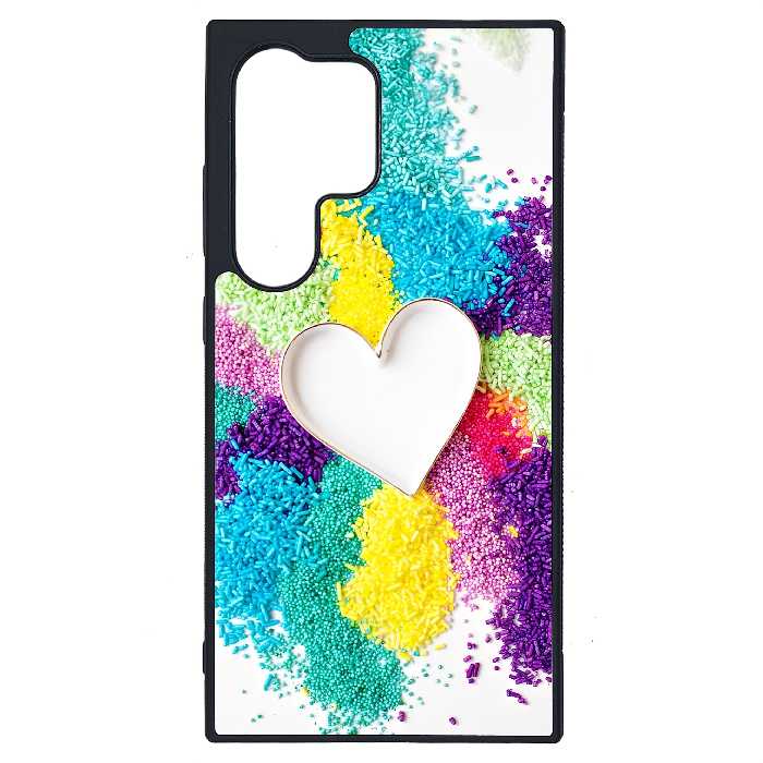 کاور طرح قلبی کد G-149 مناسب برای گوشی موبایل سامسونگ Galaxy S24 Ultra | دیجی قاب دونی