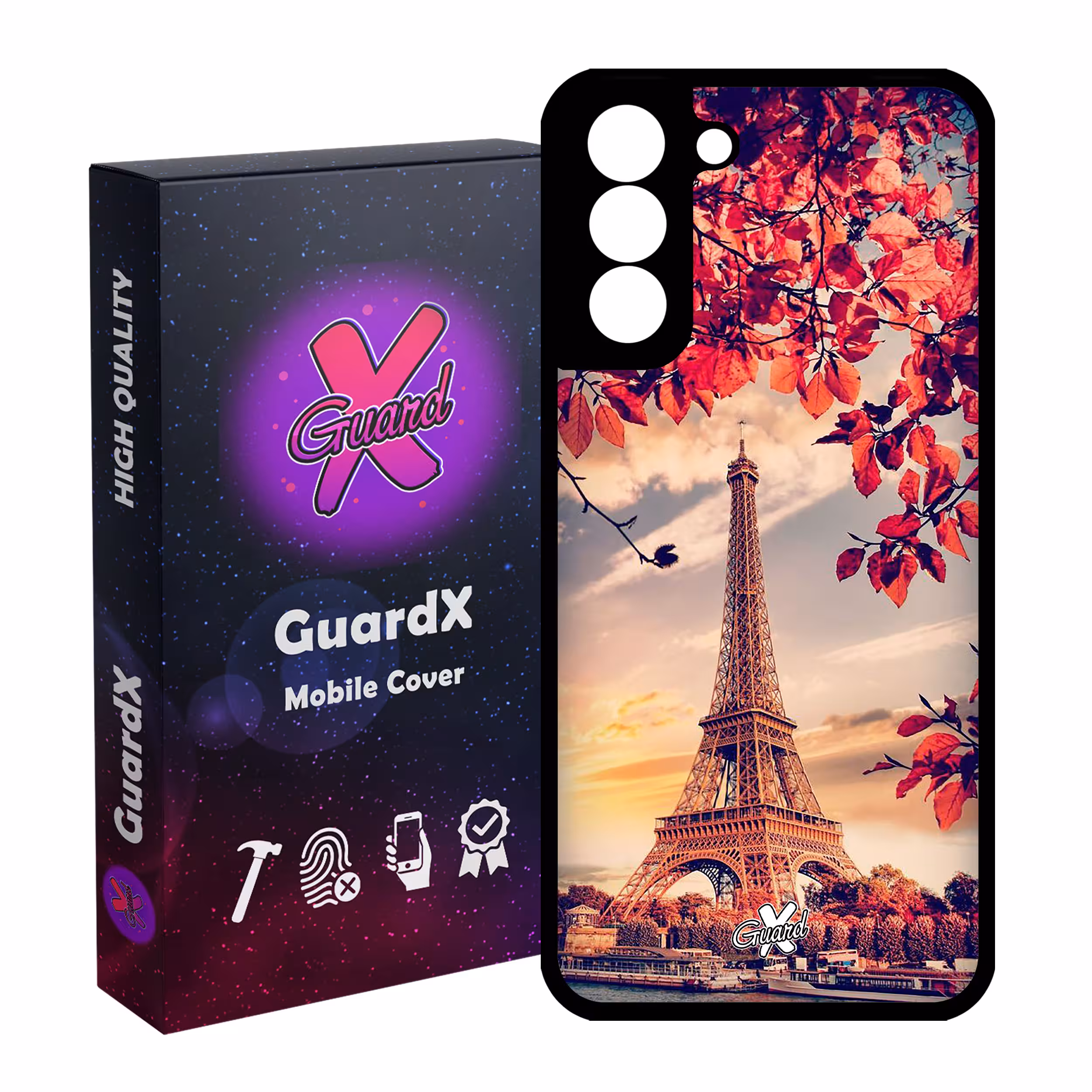 کاور گارد ایکس طرح Eiffel Tower مدل Glass10125 مناسب برای گوشی موبایل سامسونگ Galaxy S21