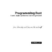 خرید و دانلود نسخه کامل کتاب Programming Rust: Fast, Safe Systems Development