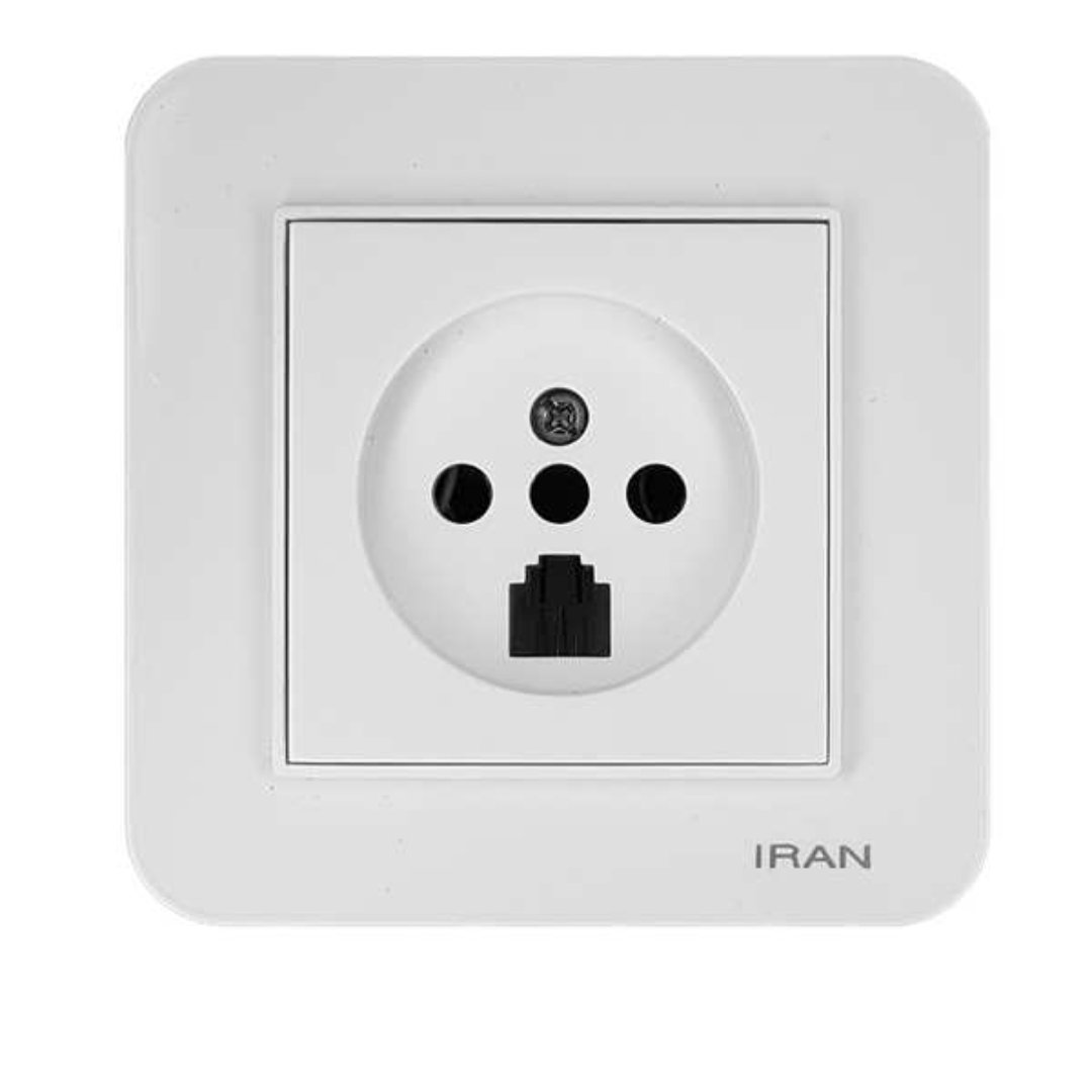 پریز تلفن ایران الکتریک مدل ارس