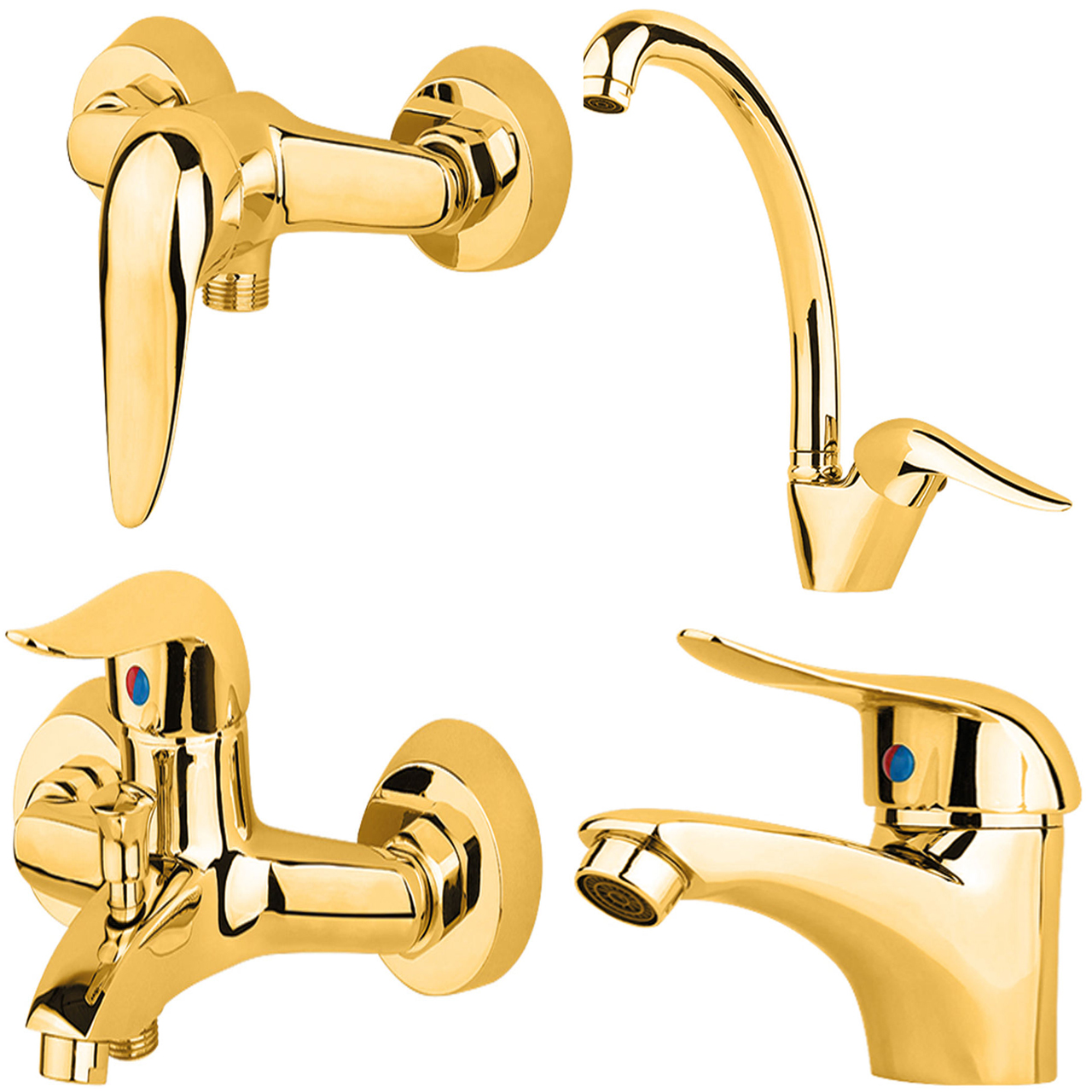 ست شیرآلات مدل بهرمند اردکی مجموعه 4 عددی