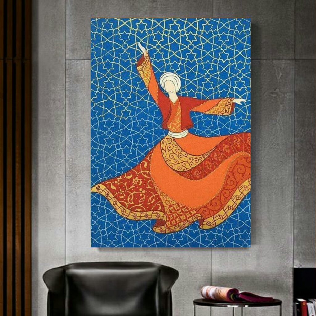  تابلو بوم طرح رقص سماع مدل TB97