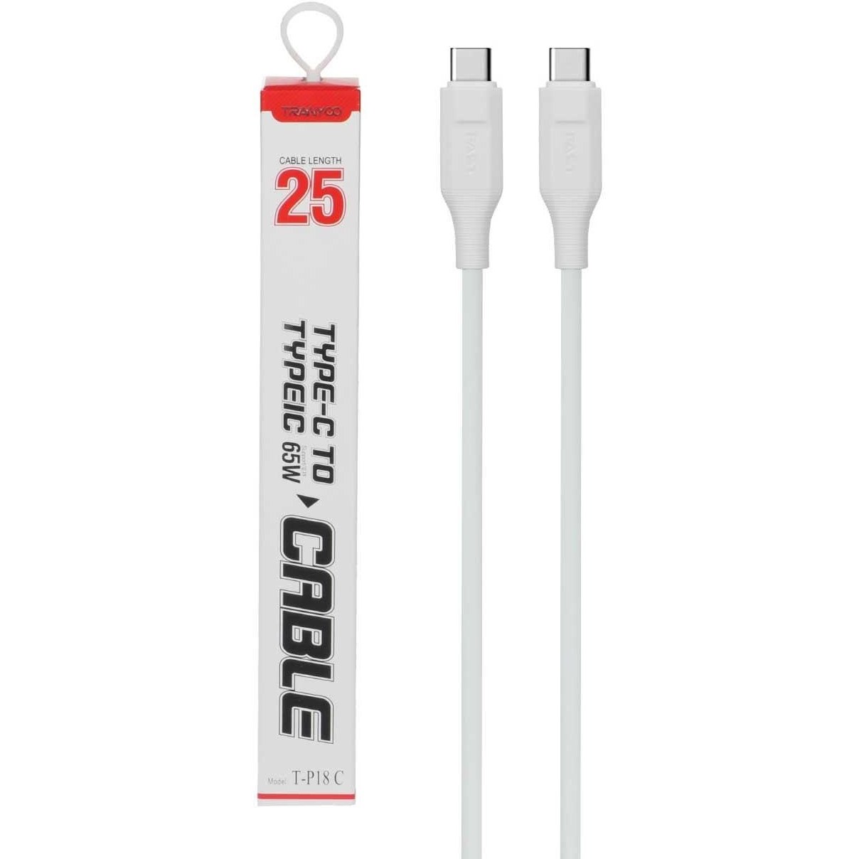 کابل شارژ ترانیو TRANYOO T-P18 - C-TO-C