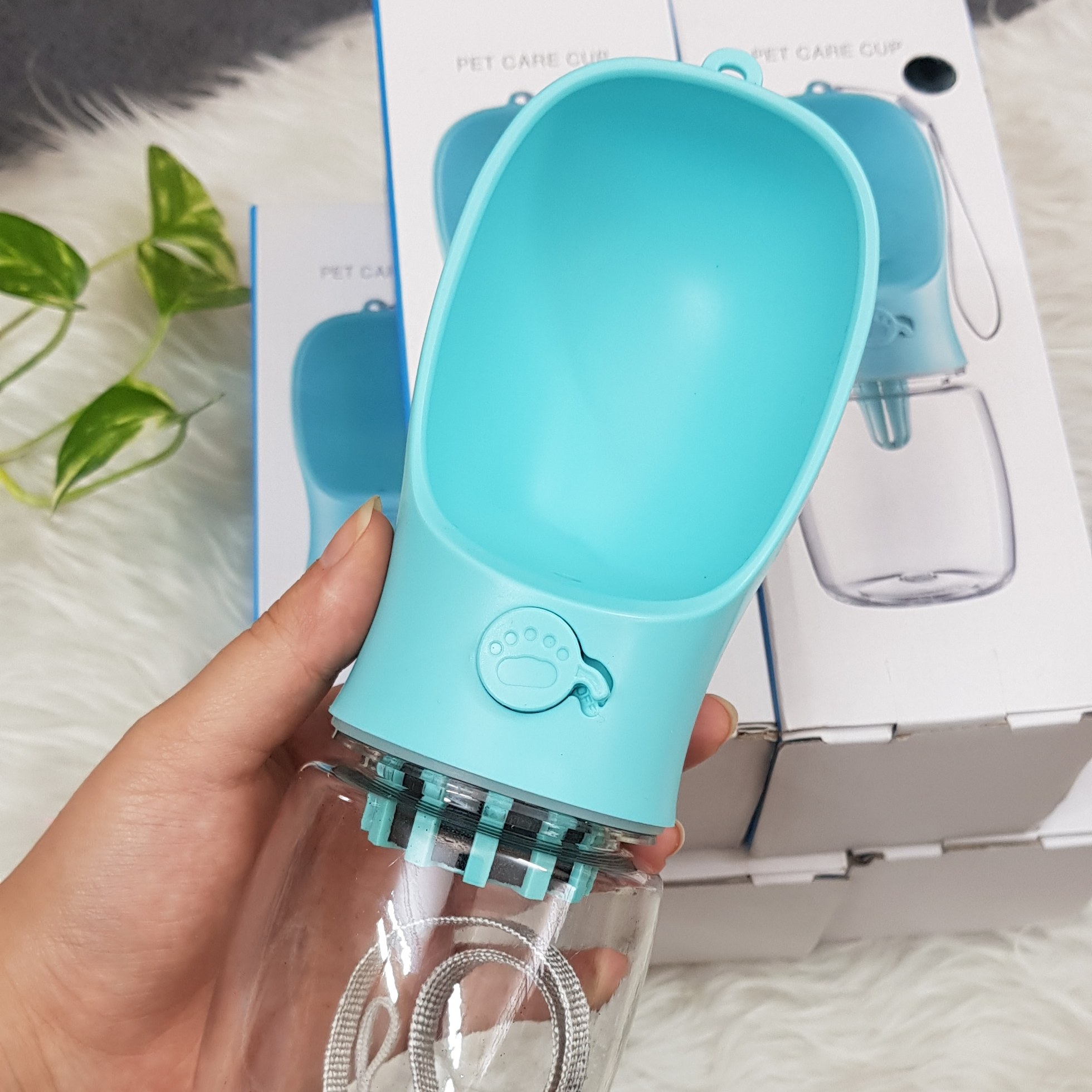 قمقمه سفری پت (حیوانات خانگی) -350 میلی لیتر -رنگ آبی