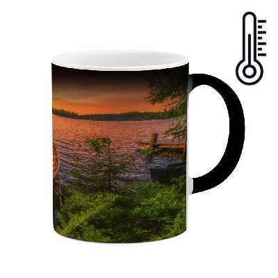 ماگ حرارتی کاکتی طرح منظره مدل mgh13271