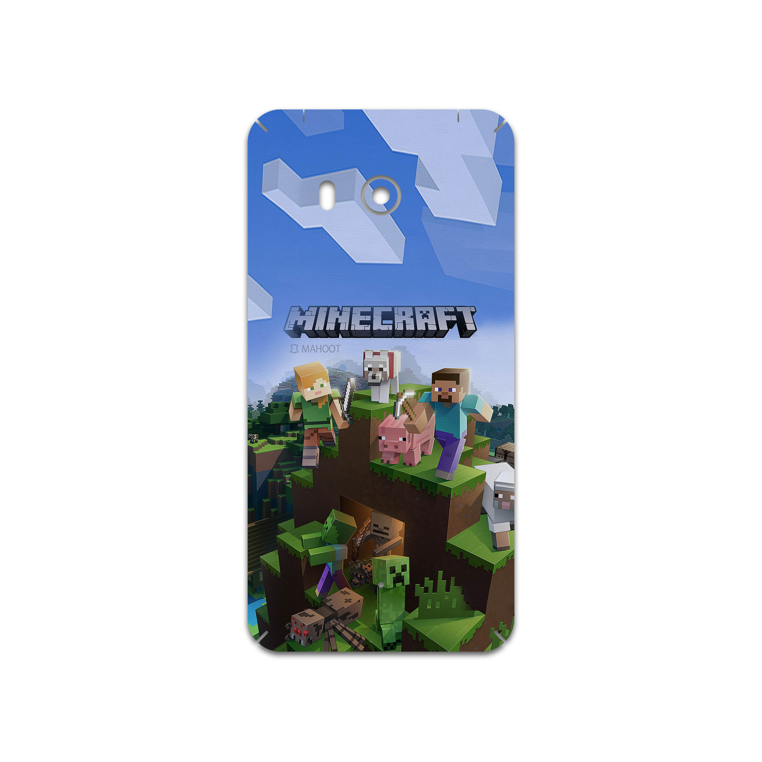 برچسب پوششی ماهوت مدل Minecraft-Game مناسب برای گوشی موبایل اچ تی سی U11