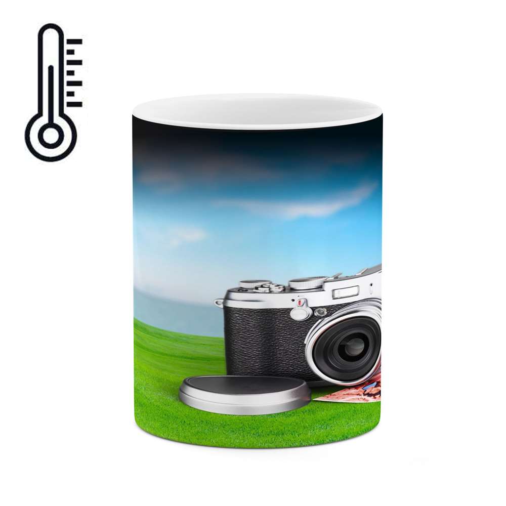 ماگ حرارتی کاکتی طرح دوربین عکاسی مدل mgh17002