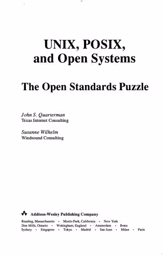 خرید و دانلود نسخه کامل کتاب UNIX, POSIX, and Open Systems: The Open Standards Puzzle
