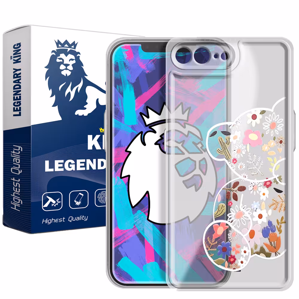کاور لجندری کینگ مدل خرس گل گلی مناسب برای گوشی موبایل اپل iPhone 7 8 Plus