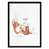 قیمت و خرید تابلو دکوراتیو اتاق کودک مدل آهو کد 1396