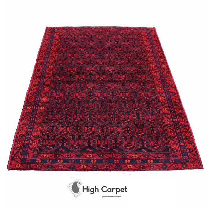 فرش دستبافت عشایری زنجان 3 متری نقشه افشان قرمز لاکی کد 0777