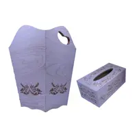  ست سطل و جای دستمال کاغذی مدل شمیم