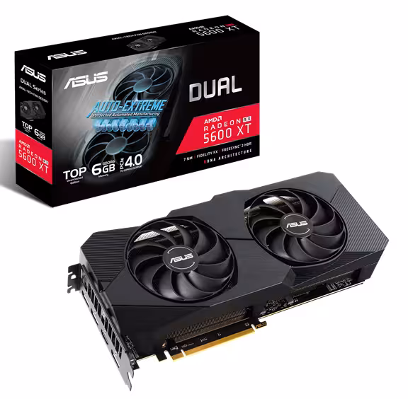 کارت گرافیک  ایسوس مدل DUAL-RX5600XT-T6G-EVO حافظه 6 گیگابایت