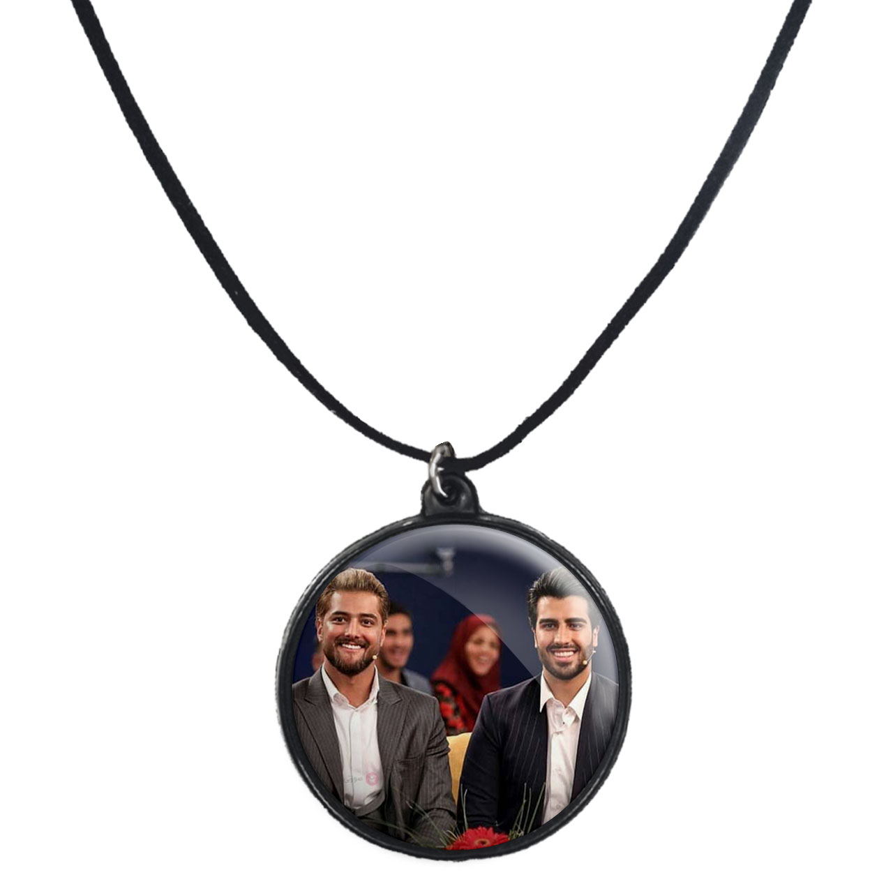 گردنبند پرمانه طرح ماکان بند کد pmb.8587 مدل دو طرفه