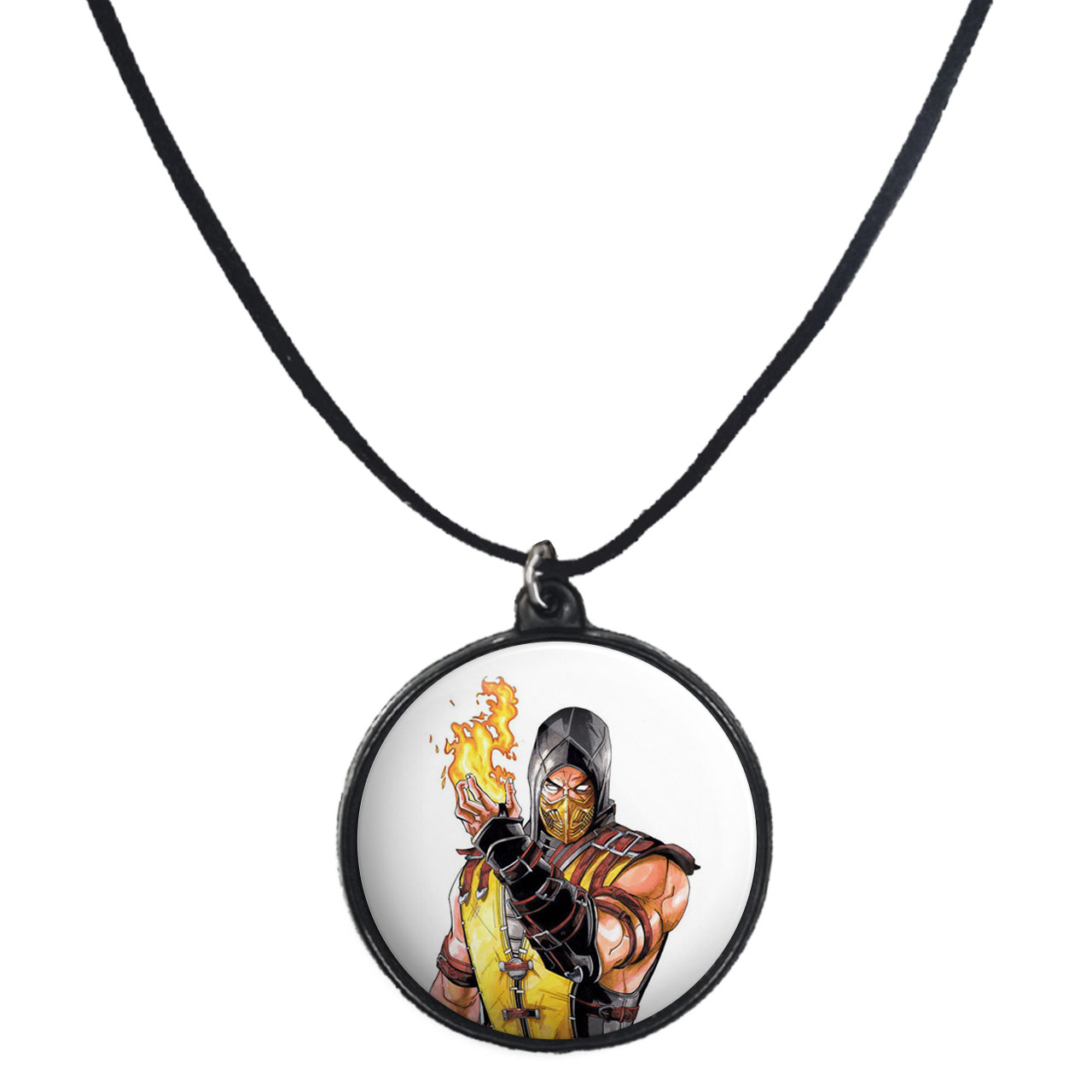 گردنبند پرمانه طرح mortal kombat کد pmb.27554مدل دو طرفه