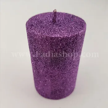 شمع استوانه 6 تایی بنفش