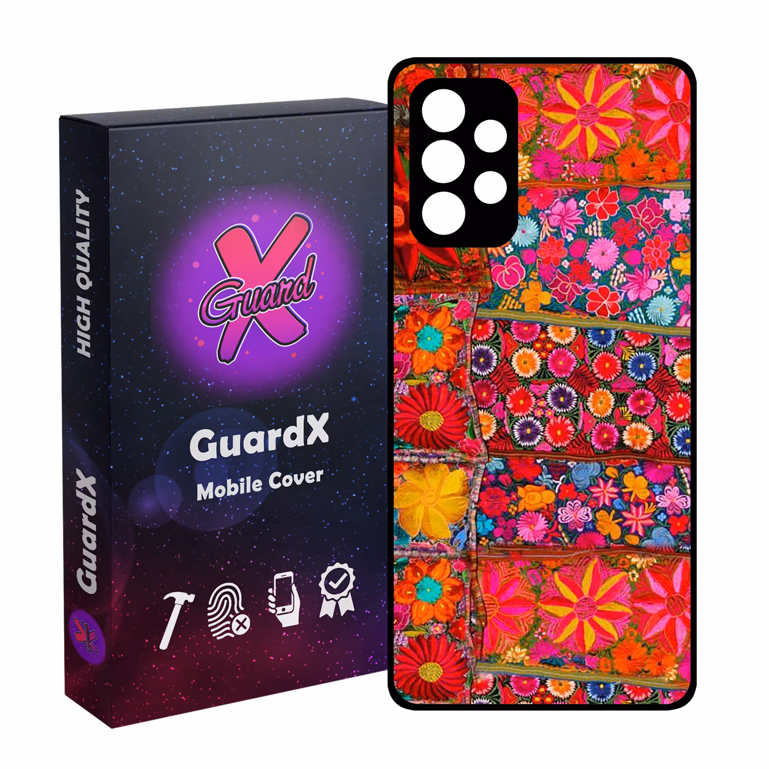 کاور گارد ایکس طرح رنگی مدل Glass10403 مناسب برای گوشی موبایل سامسونگ Galaxy A32 4G