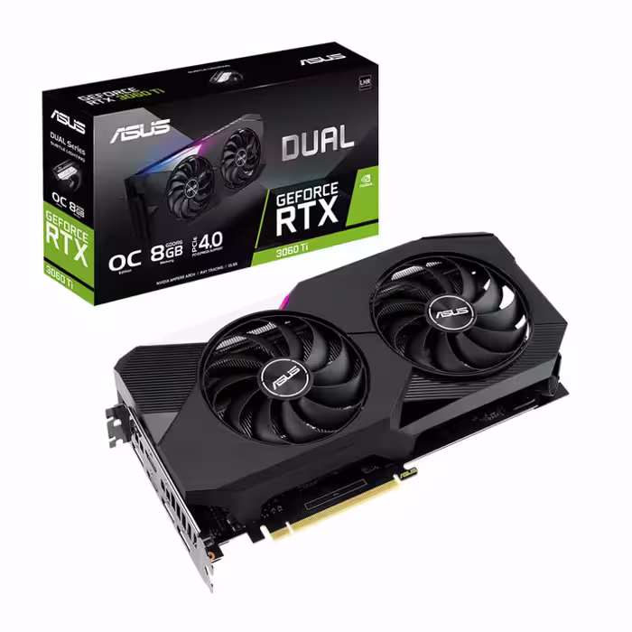 کارت گرافیک ایسوس مدل ASUS 3060 TI DUAL 8GB OC   گارانتی اصلی