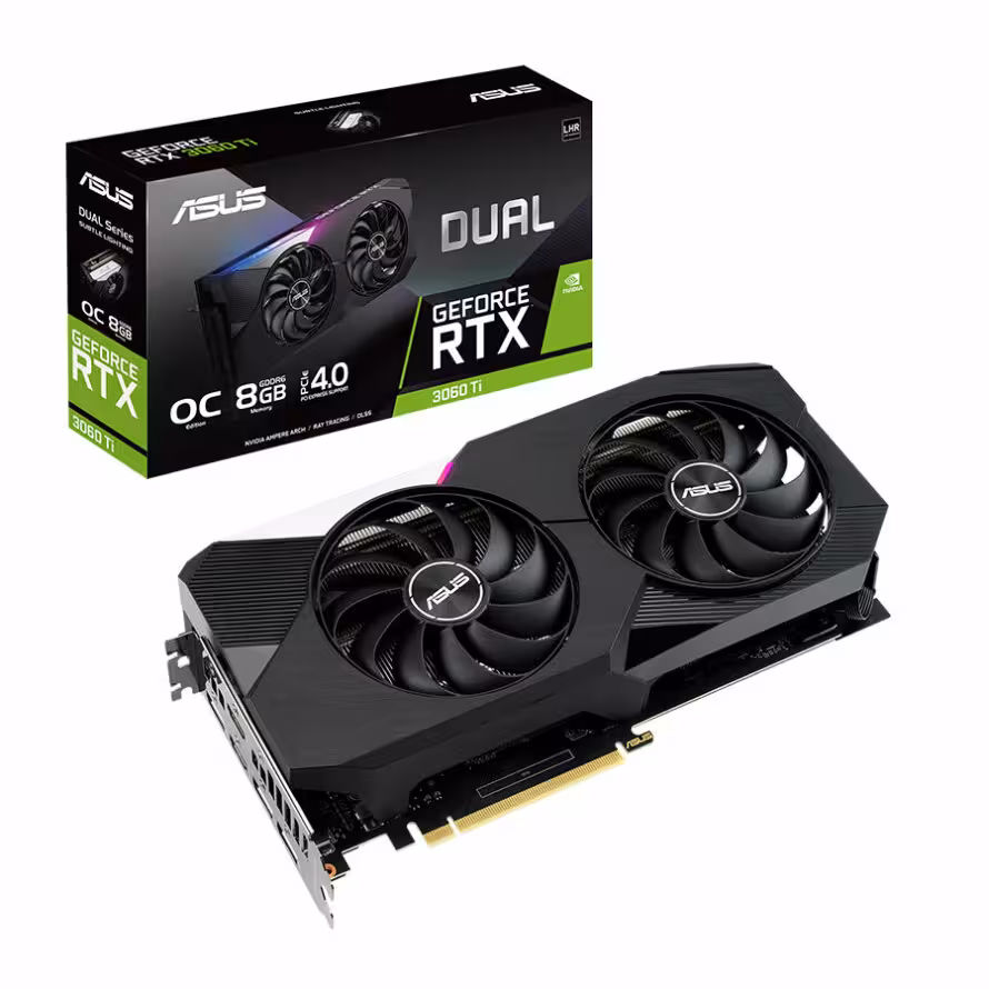 کارت گرافیک ایسوس مدل ASUS 3060 TI DUAL 8GB OC   گارانتی اصلی