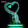 چراغ خواب طرح قلب کد 1077