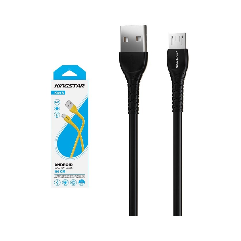 کابل شارژ اندرویدی MicroUSB برند کینگ استار KingStar مدل K101 A