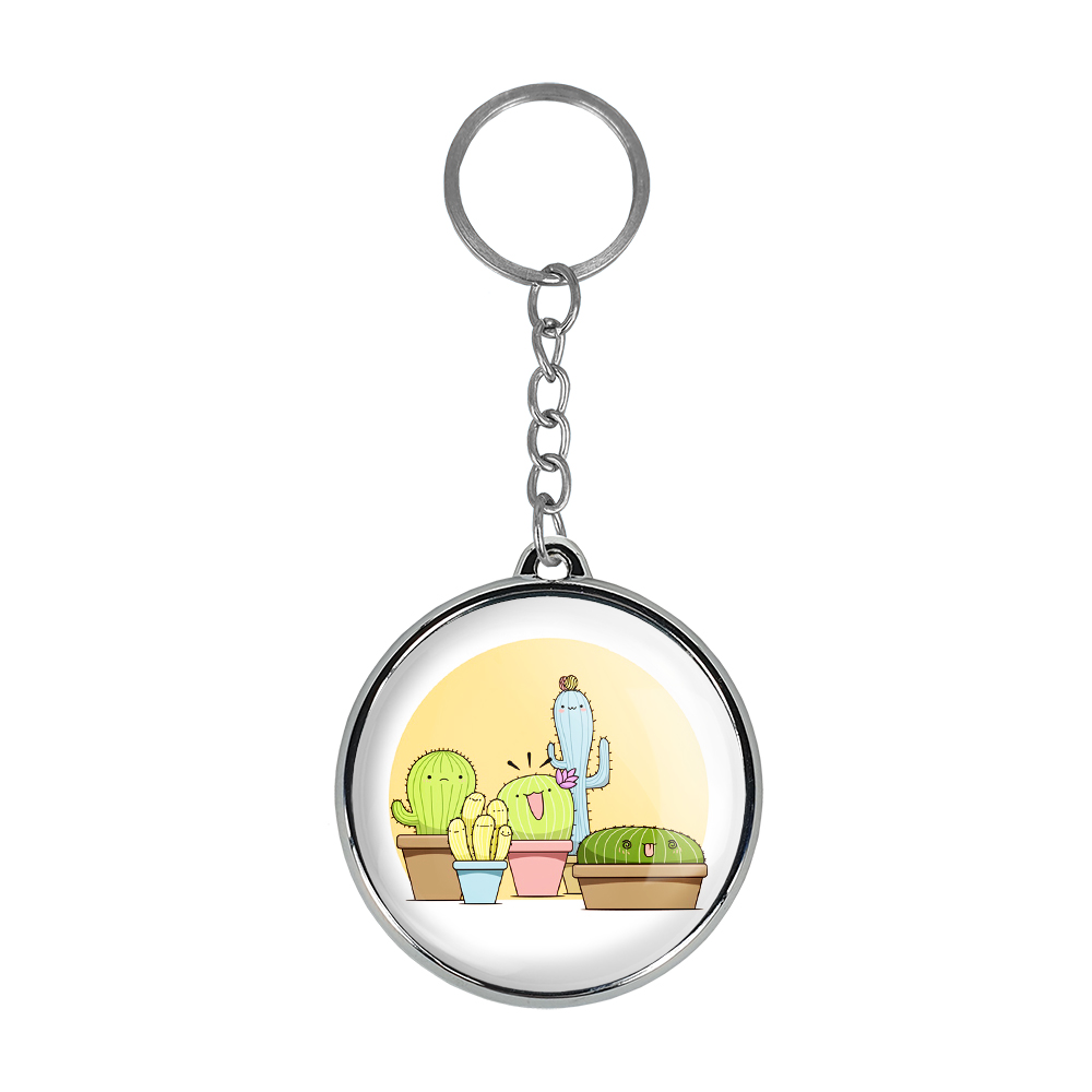 جاکلیدی خندالو طرح کاکتوس مدل دوطرفه کد 53035304