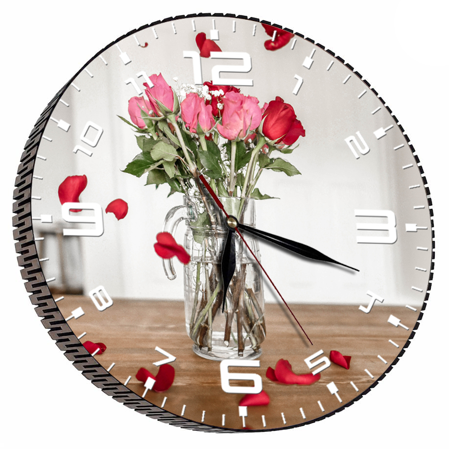 ساعت دیواری مدل گل 