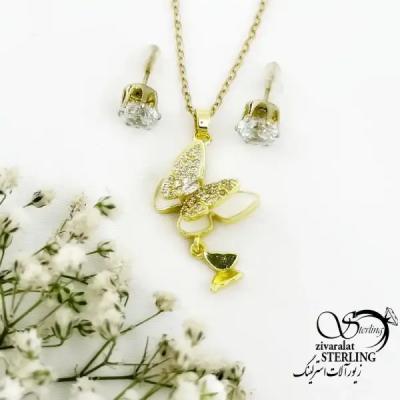 نیمست پروانه ایی طرح طلا کد 18960