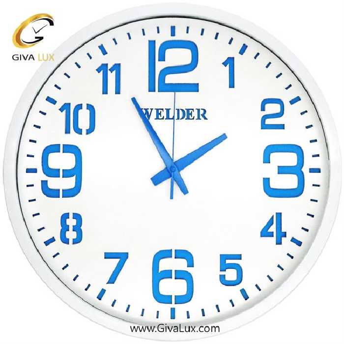 ساعت دیواری اورجینال ولدر PVC سفید| کد رفرنس 607