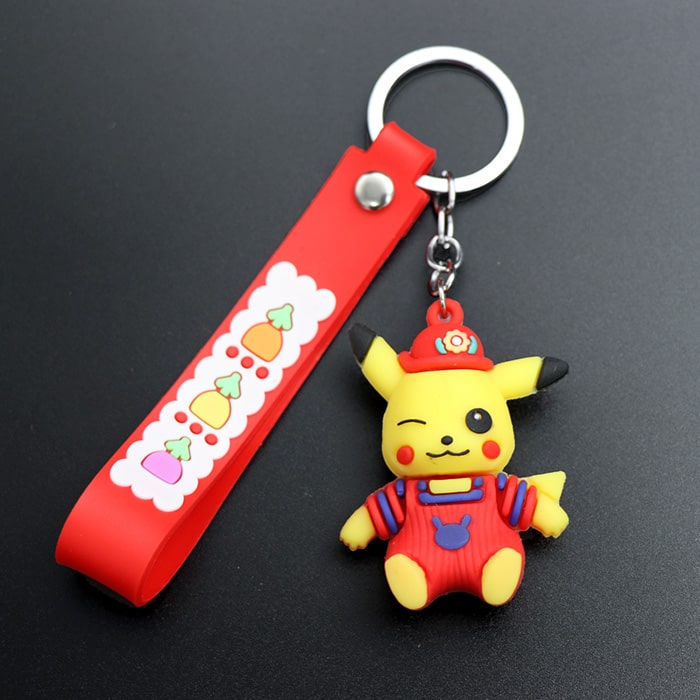 جاکلیدی آویز کیف سیلیکونی پیکاچو قرمز 32774