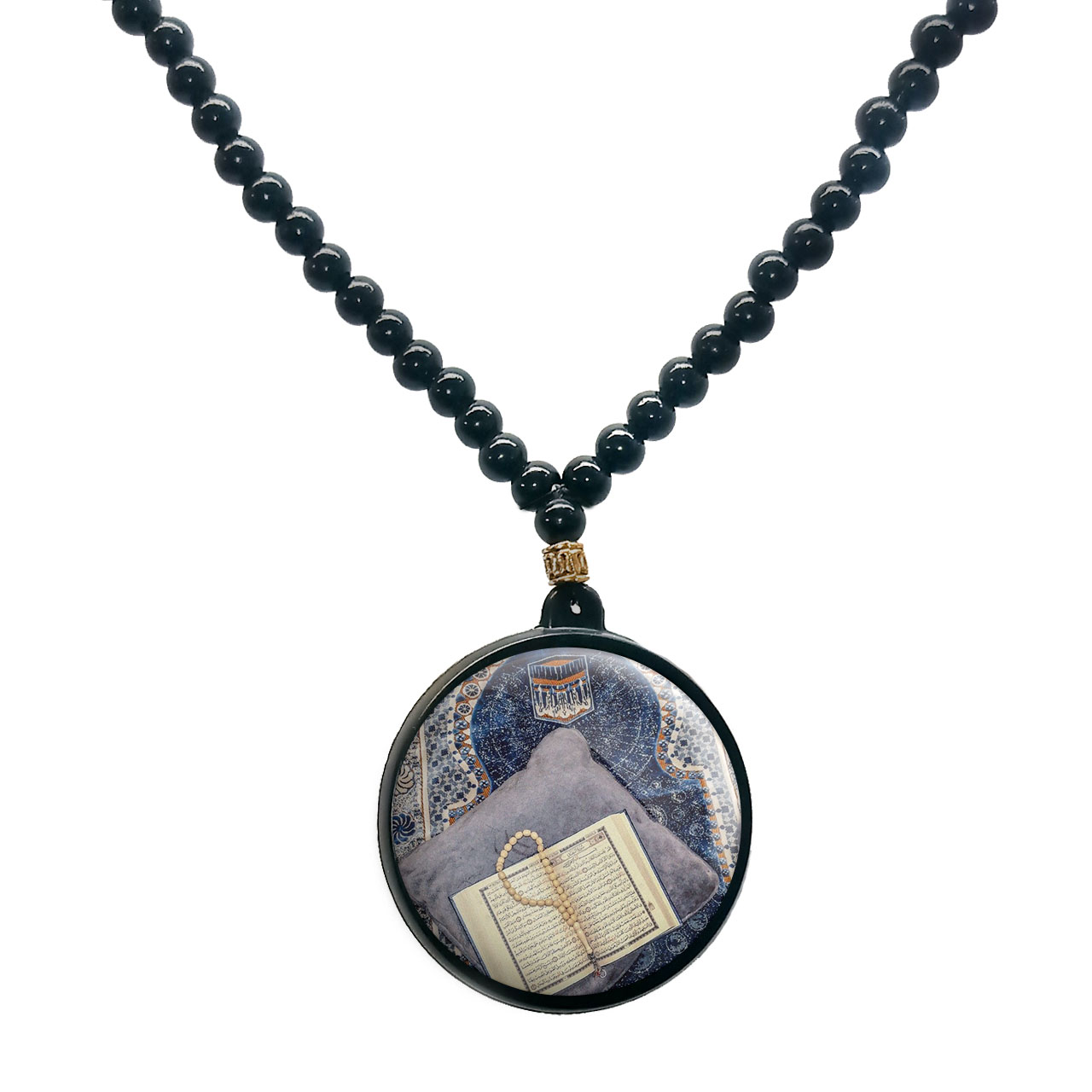 گردنبند پرمانه طرح جشن تکلیف کد pmd.25771 مدل دو طرفه