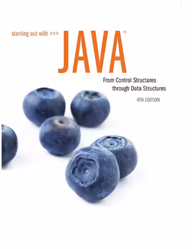 خرید و دانلود نسخه کامل کتاب Starting Out With Java From Control Structures through Data Structures 4th Ed