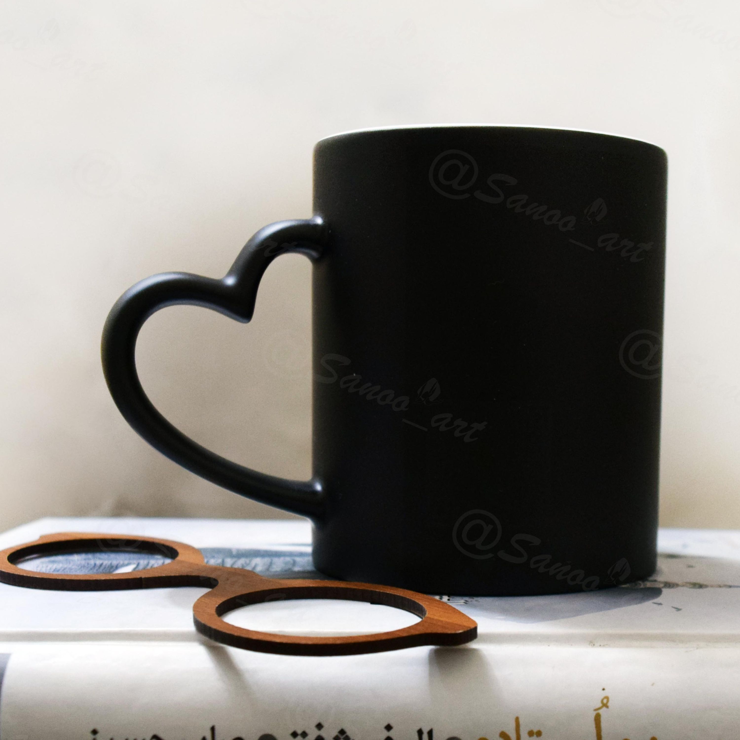 ماگ  حرارتی دسته قلبی