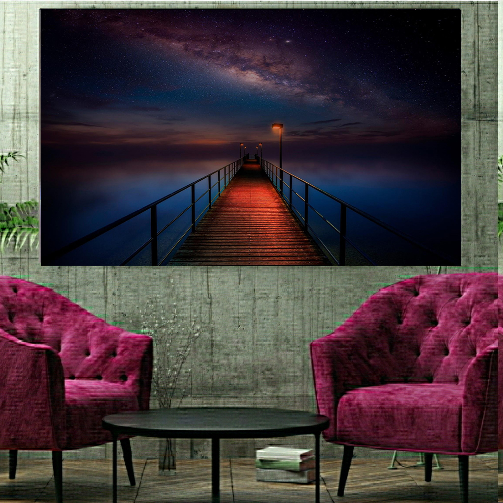 تابلو شاسی طرح طبیعت کهکشان کد TP608