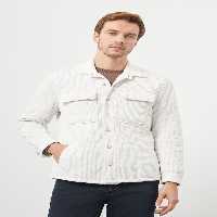 کاپشن سفید مردانه ژاکت کارگر اورجینال Morven