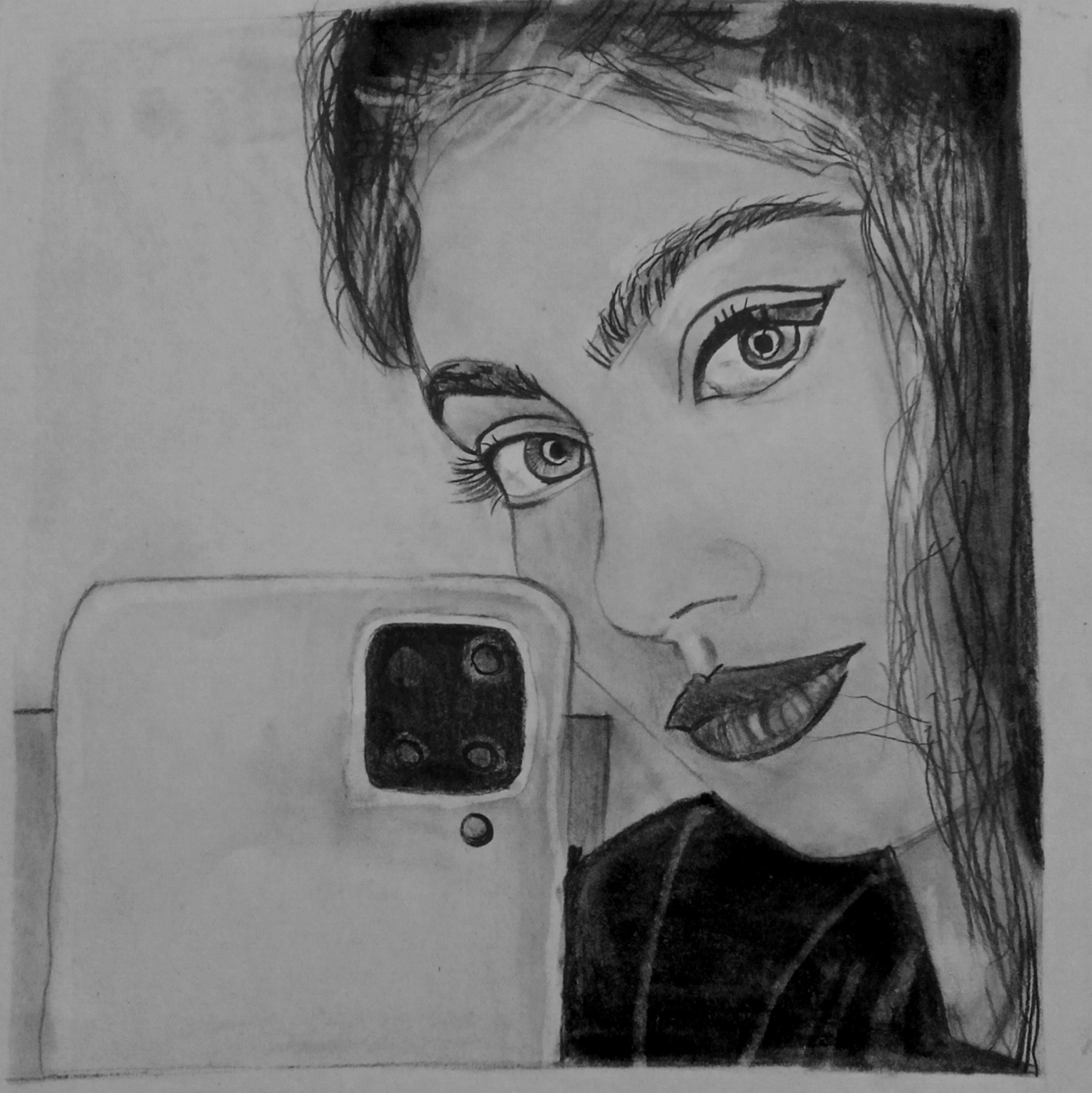 سفارش چهره آ5 سیاه قلم