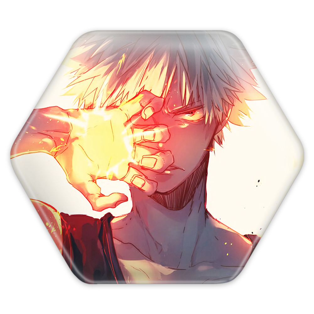 پیکسل خندالو طرح باکوگو کاتسوکی انیمه آکادمی قهرمان من مدل شش ضلعی کد 11576