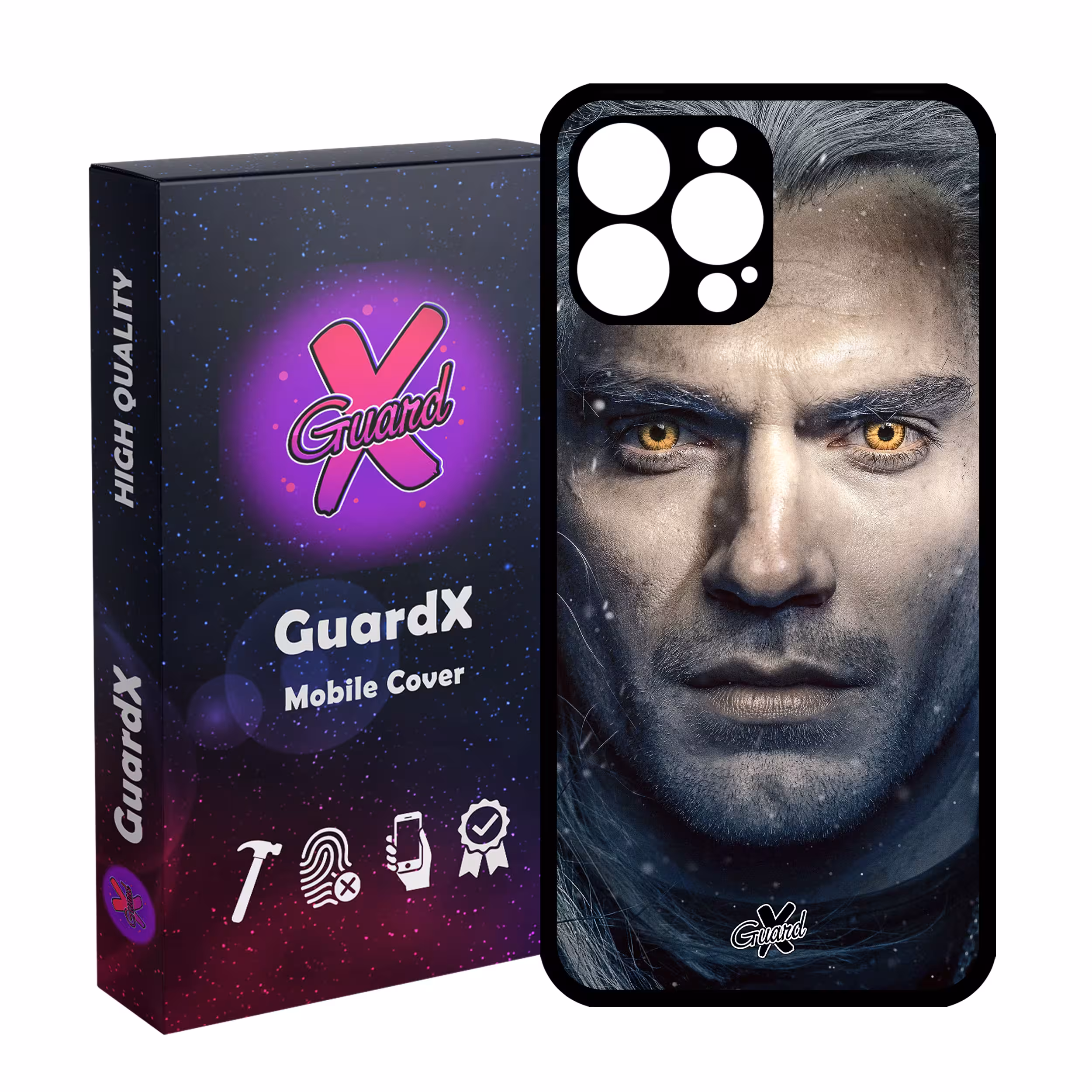 کاور گارد ایکس طرح Witcher مدل Glass10177 مناسب برای گوشی موبایل اپل iPhone 13 Pro Max