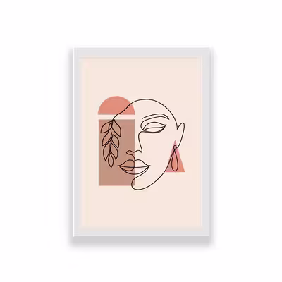 تابلو طرح مینیمال چهره