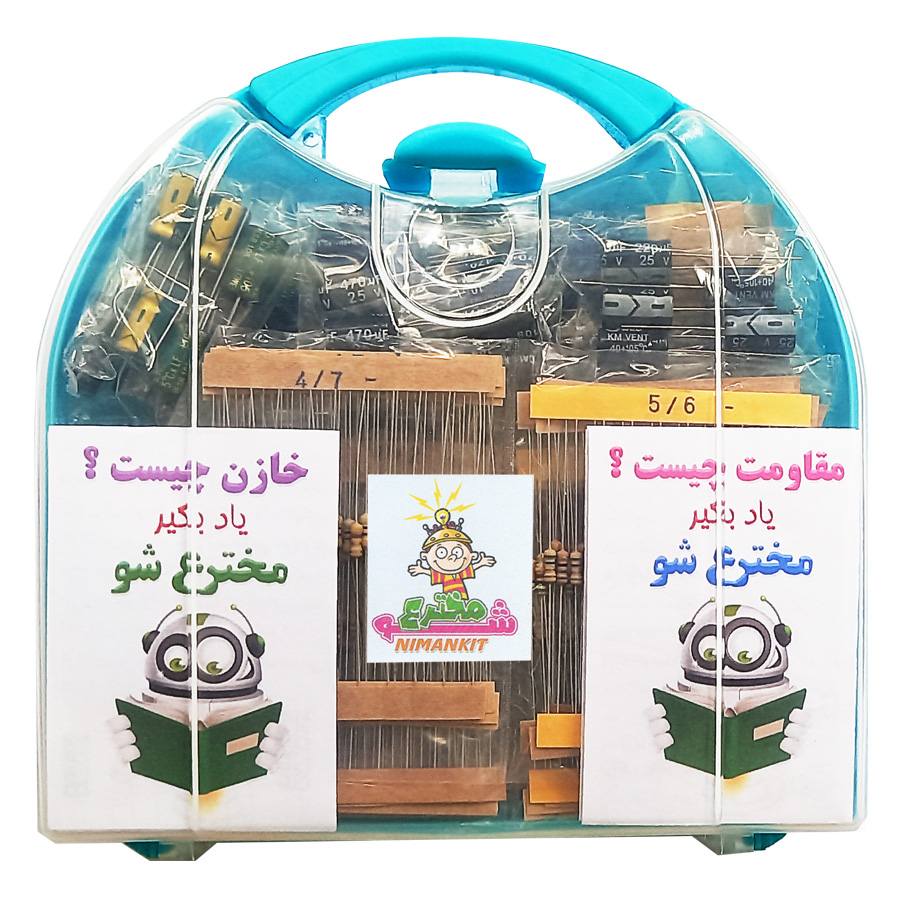 رنج کامل مقاومت و خازن الکتریکی مدل Nimankit بسته 910 عددی