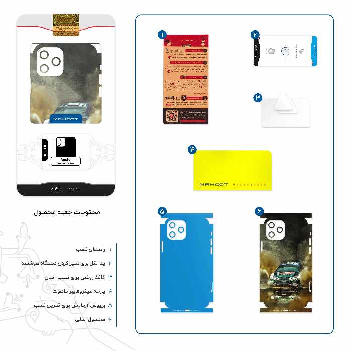 برچسب پوششی ماهوت مدل Rally-FullSkin مناسب برای گوشی موبایل اپل iPhone 12 Pro