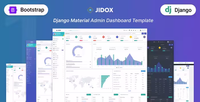 دانلود قالب داشبورد مدیریت Jidox Django