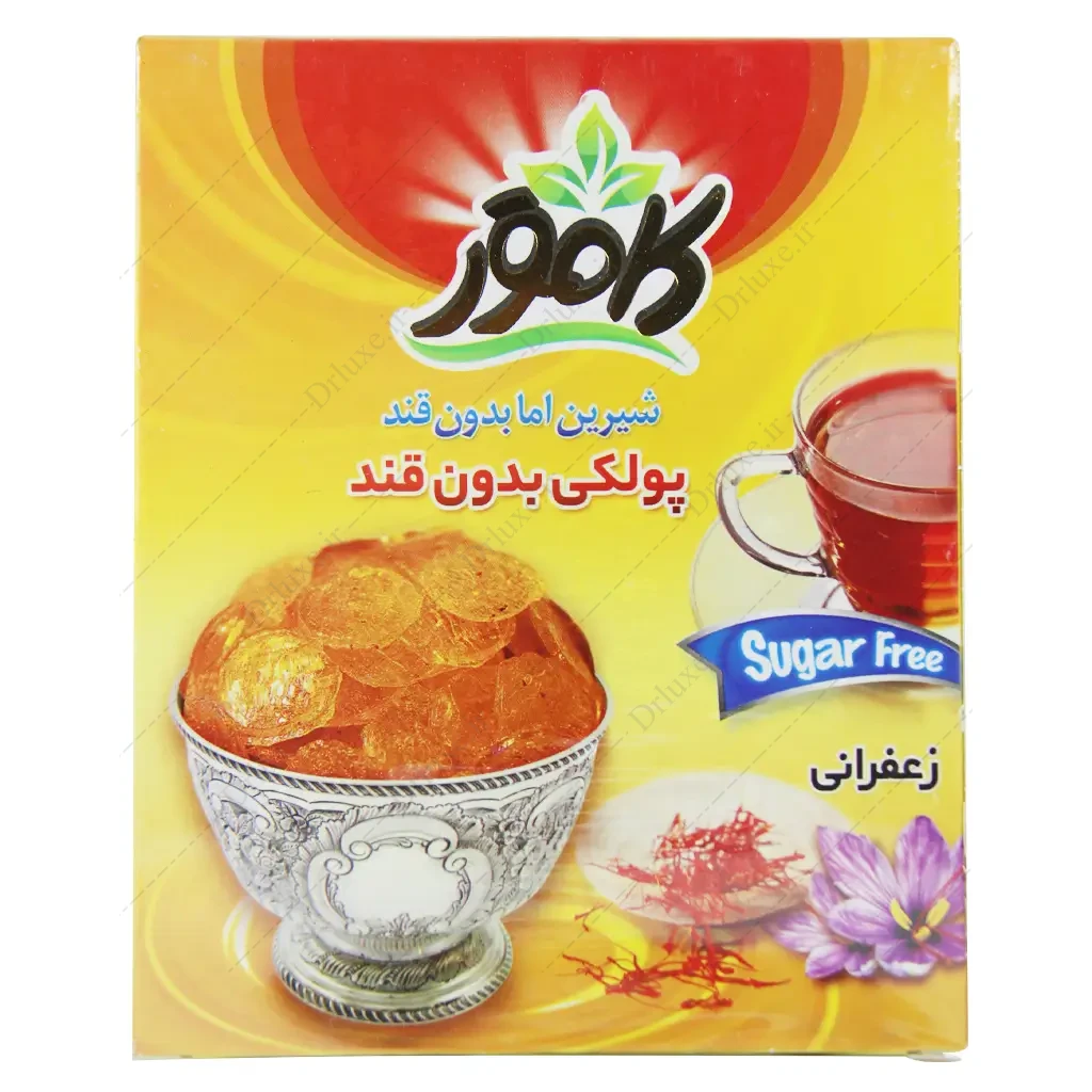 پولکی بدون قند کامور زعفرانی