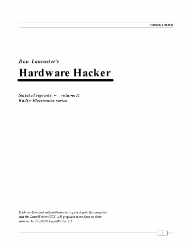 خرید و دانلود نسخه کامل کتاب Hardware hacker. Selected reprints — volume II