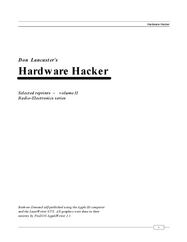 خرید و دانلود نسخه کامل کتاب Hardware hacker. Selected reprints — volume II