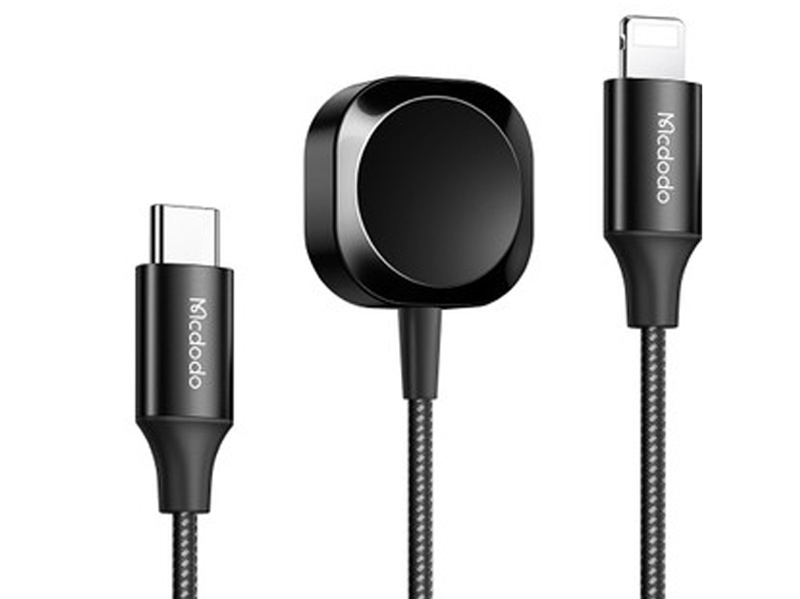 کابل شارژ لایتنینگ 18 وات و شارژر بی سیم اپل واچ مک دودو Mcdodo 2 In 1 Wireless Charger Apple Watch &amp;amp; Phone CH-2980